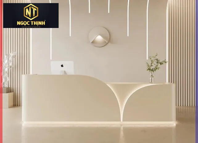 QUẦY LỄ TÂN THIẾT KẾ TRENDY - QLT08
